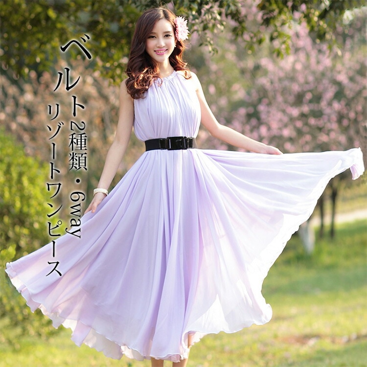 白ワンピース ワンピース レディース ロング　リゾートワンピース リゾートマキシワンピース リゾート マキシワンピ ビーチ 夏 リゾートワンピ 海 シフォン ゴム ボヘミア風 マキシ丈 ハワイアン