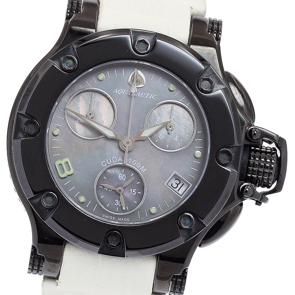 アクアノウティック AQUANAUTIC プリンセスクーダ デイト クロノグラフ クォーツ レディース _704218【中古】