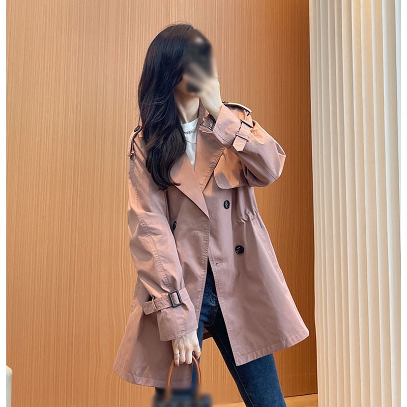 スプリングコート レディース トレンチコート レディース 春 コート 春秋 定番 膝丈 アウター テロンチ 無地 シンプル 春 秋 軽量 小さいサイズ 大きいサイズ 着痩せ 通勤 韓国 20代 30代