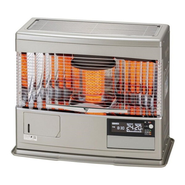 長府製作所 UFH-6432UKF D(SG) シルバーグレー カベック FF式石油ストーブ 別置タンク式 (木造17畳/コンクリ26畳まで)