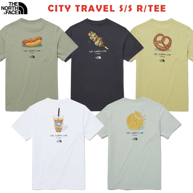 韓国正規品保証 関税負担なし NT7UP18A CITY TRAVEL S/S R/TEデイリー 基本 着装 男子 女子 人気 韓国 ファッション 男女共用 アウトドア