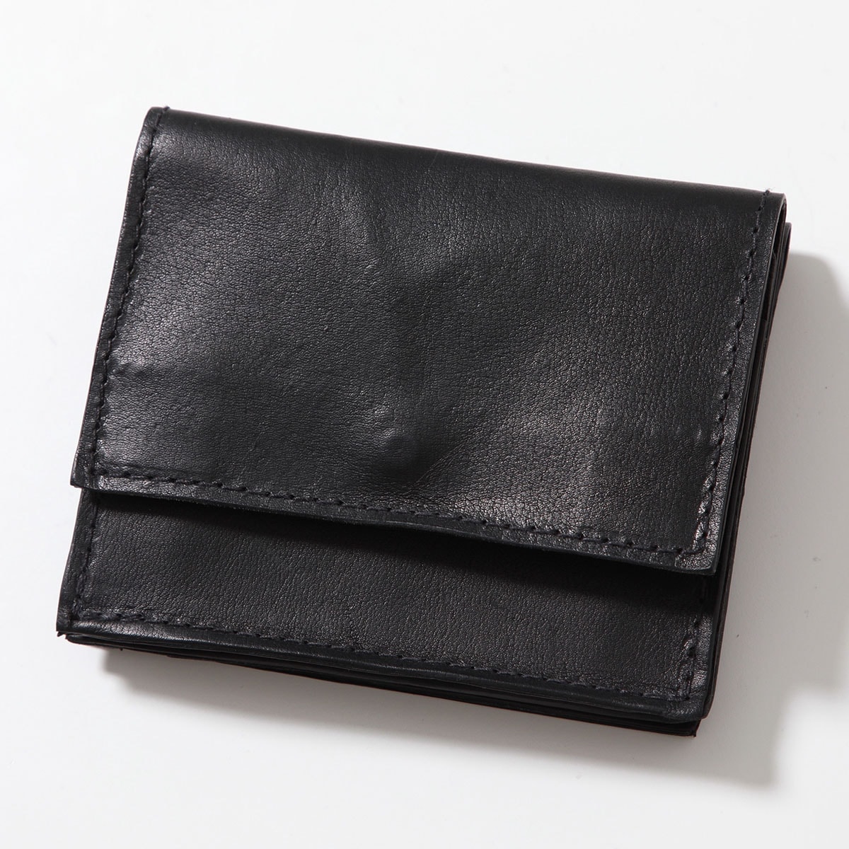 GUIDI グイディ 二つ折り財布 WT01JP メンズ PRESSED KANGAROO カンガルーレザー ミニ財布 小銭入れあり BLKT