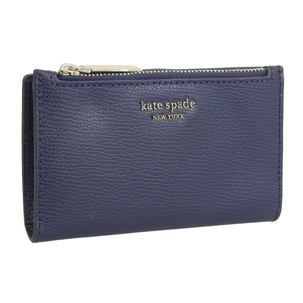ケイトスペード ニューヨーク 二つ折り財布 ミニ財布 レディース kate spade new york ネイビー アウトレット pwru7249-429