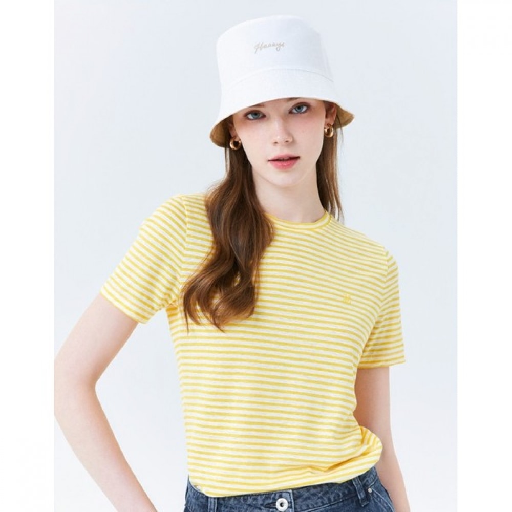 (ヘッジスレディース) 24SS アイボリーナイロンリバーシブルバケットハット HSHE4B301IV