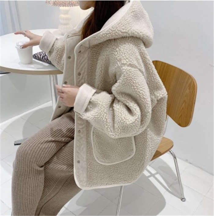 ボアコート ロング ボア ブルゾン ボア ジャケット もこもこ アウター ボアコート ボアパーカー フード付き アウター コート 防寒 大きいサイズ 体型カバー ボリューム袖 秋 冬 ボア コート レ 5,180円