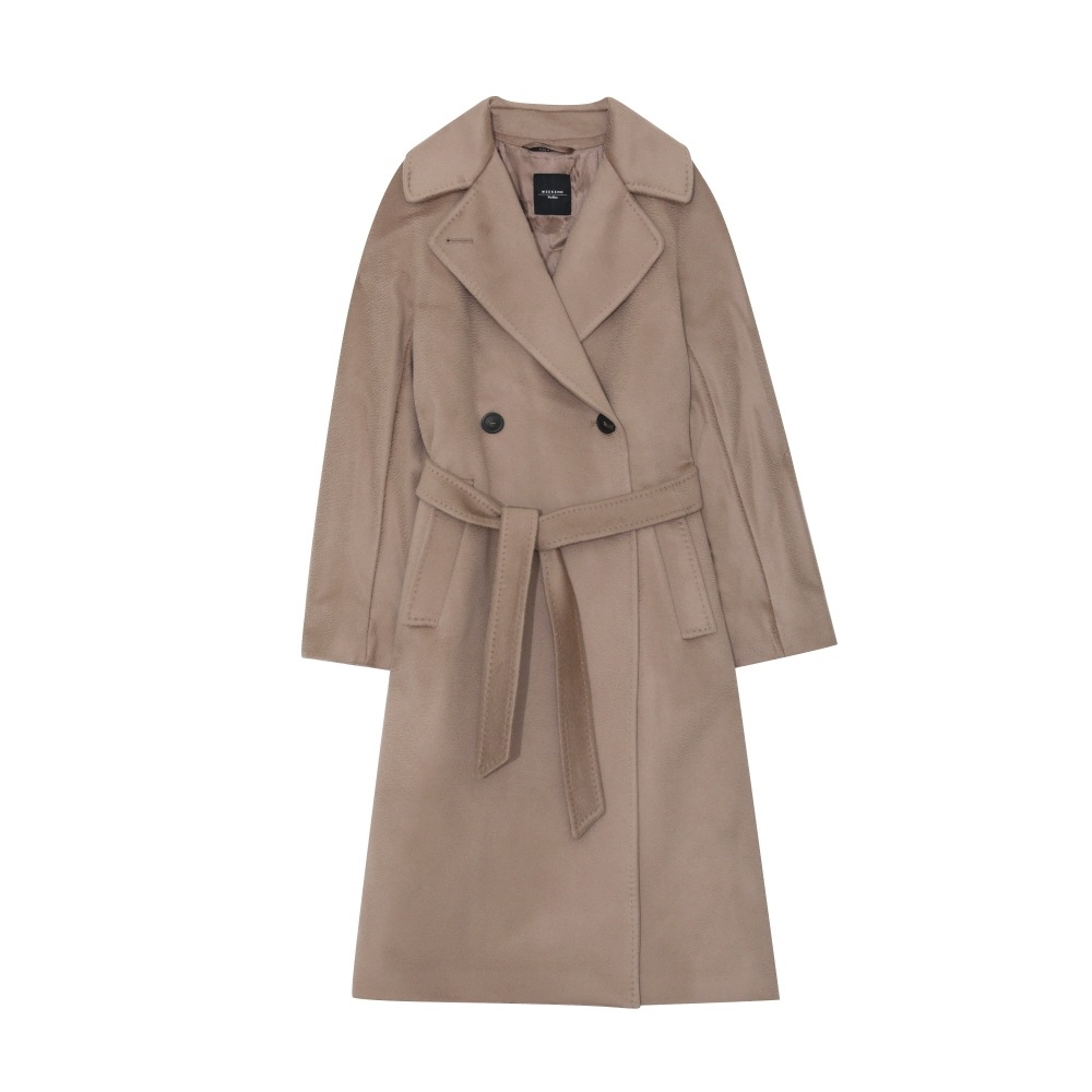 マックスマーラ レジナ ベルト付きウール女性コート 2525016031600