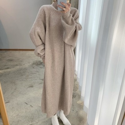 ワンピース デート ニットソー セーター ロング ロング丈 袖あり 長袖 かわいい 大人可愛い きれいめ シンプル カジュアル 大人 上品 おしゃれ お洒落 主役級 存在感 冬 10代 20代 30代 5,621円