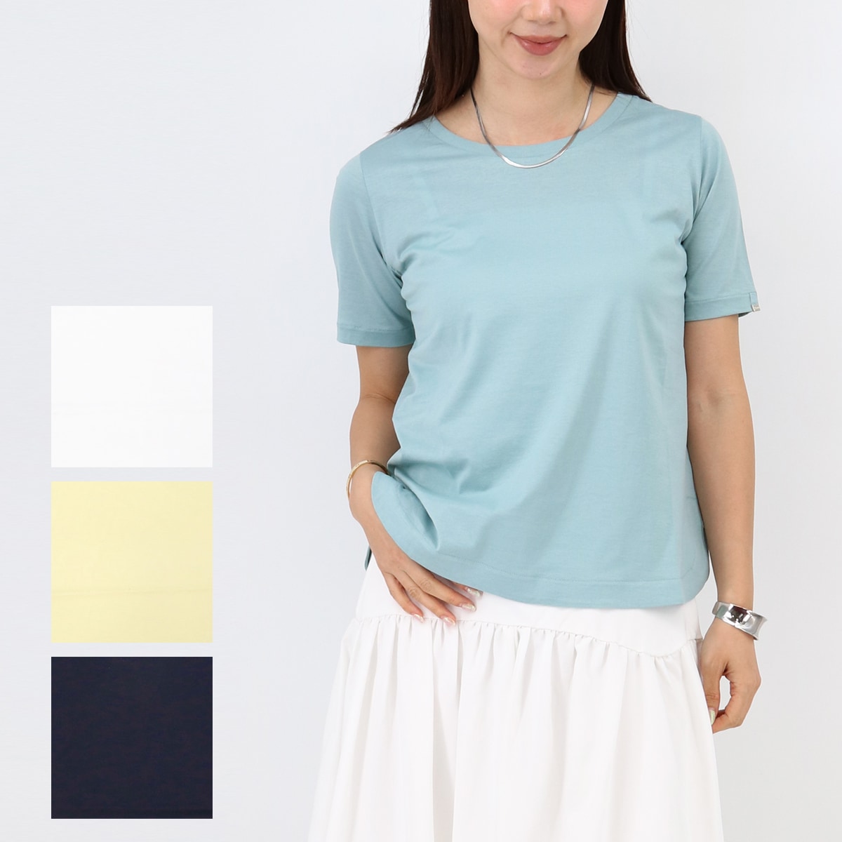 JG000273D 52058 レディースTシャツ コットン カットソー SS TEE 半袖 クルーネック ロゴ ブランド