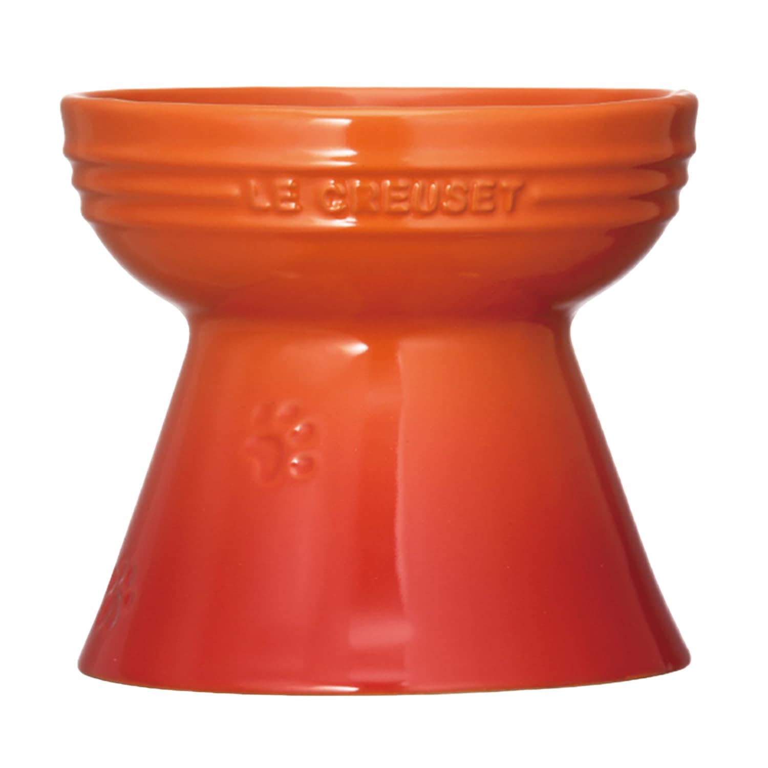 ル・クルーゼ(Le Creuset) ハイスタンド・ペットボール オレンジ 犬 猫 防汚 電子レンジ 対応 【日本正規販売品】