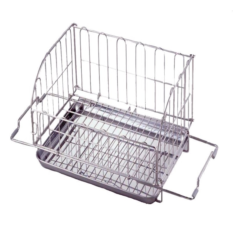 ヨシカワ スライド式 折りたたみ水切り 収納時/37×25.5×19.7cm 水切りかご コンパクトサイズ 燕三条 日本製 1304277