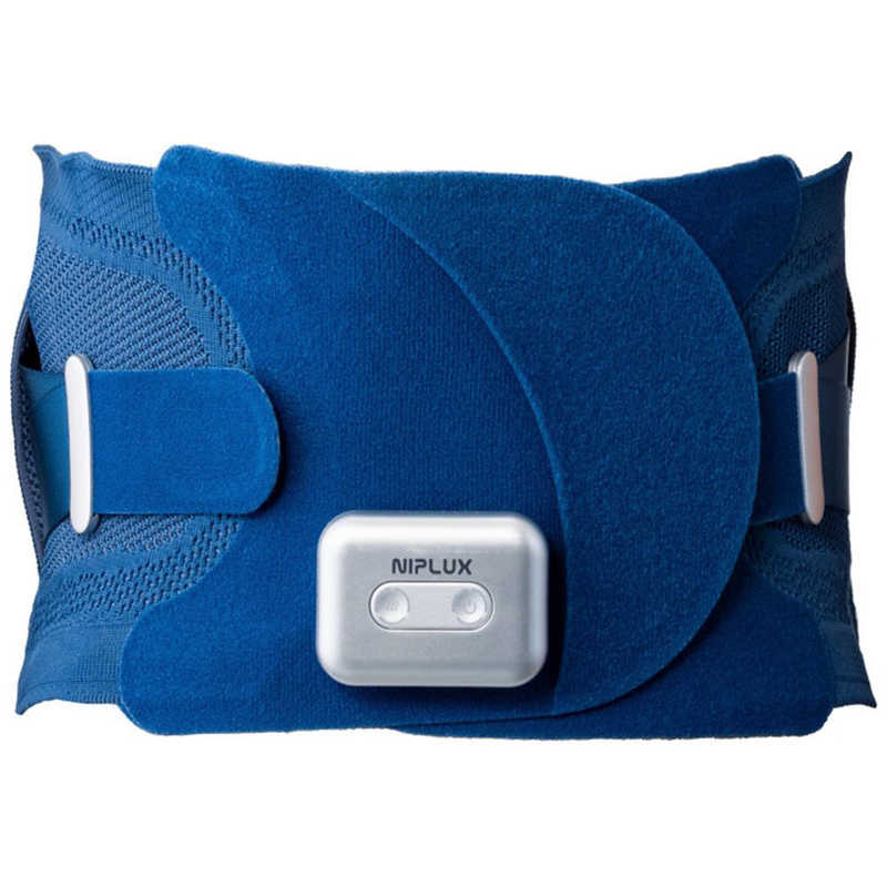 NIPLUX 電動 腰サポーター 腰 温熱 振動 蝶々型 フリーサイズ 腰ベルト サポートベルト 骨盤 腰椎 コルセット 男 女 兼用 延長ベルト 付き WAISTURELAX ウエスタリラックス