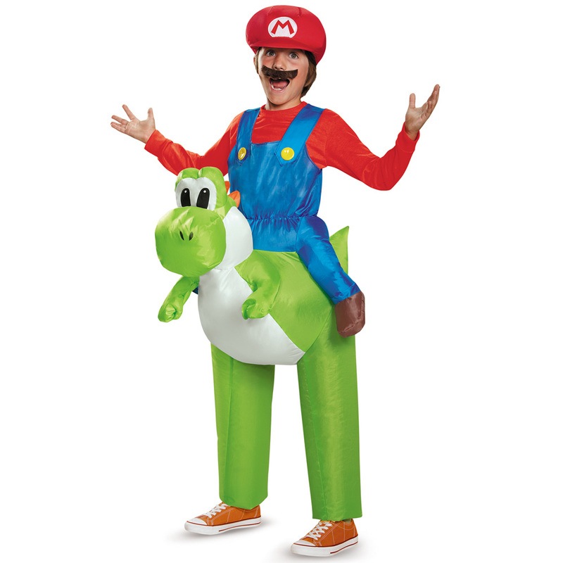 コスプレ 仮装 ヨッシーに乗ったマリオ 子供用 【 コスプレ 衣装 ハロウィン 仮装 パーティーグッズ おもしろ コスチューム 子供 アニメ キッズ 着ぐるみ スーパーマリオ 笑える 子ども用 ゲーム 13,831円