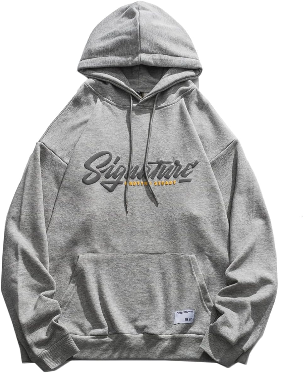 メンズ 長袖 パーカー トレーナー 春秋 英字柄 プリント フード付き 柔らかい ストレッチ 保温性 吸汗性 カジュアル クール オシャレ プルオーバー 快適 クラシック トップス 体型パカ