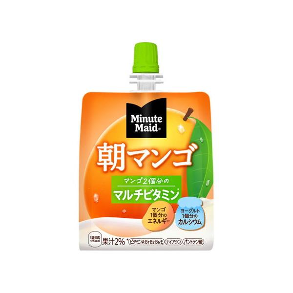 【4ケース】コカ・コーラ ミニッツメイドゼリー 朝マンゴ 180gパウチ *96個