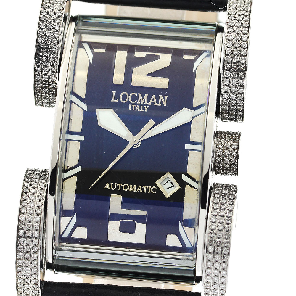 ロックマン LOCMAN 500 ラテンラバー ラージ デイト ダイヤモンド 自動巻き メンズ _863511【中古】