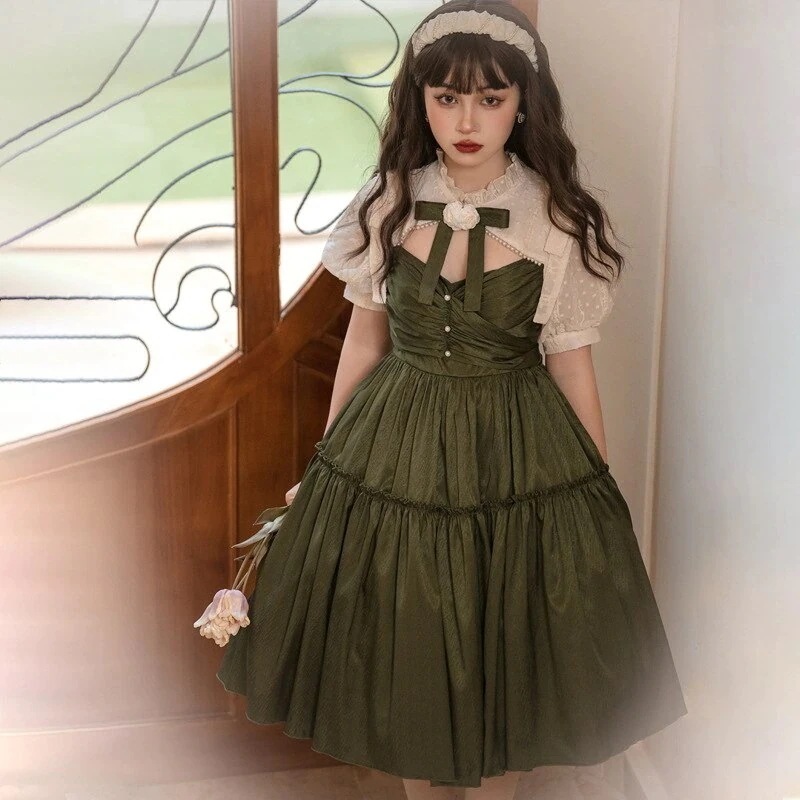 OP ロリータ ワンピース ドレスコスプレ かわいい レトロイベント ハロウィン卒業式結婚式