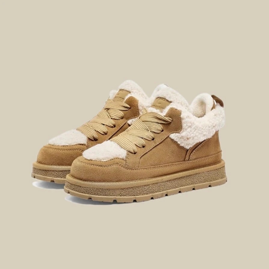 【3日以内出荷】秋冬 ウォーム今週の割引は 25% オフです 必需品 レトロ おしゃれ キュート ふわふわ 裹起毛 厚底靴 厚手 カジュアル フラットシューズ