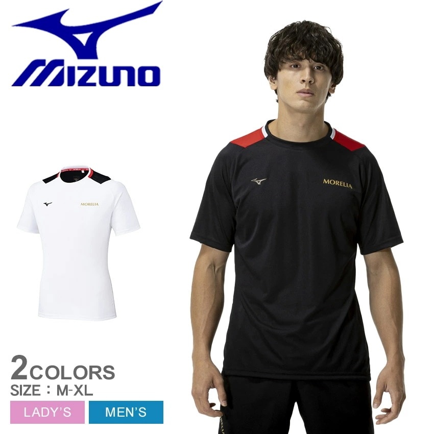 MORELIA フィールドシャツ P2MAC003 メンズ レディース トップス ウェア 半袖 速乾 スリムフィット サッカー カジュアル シンプル Tシャツ ブランド プリント ロゴ