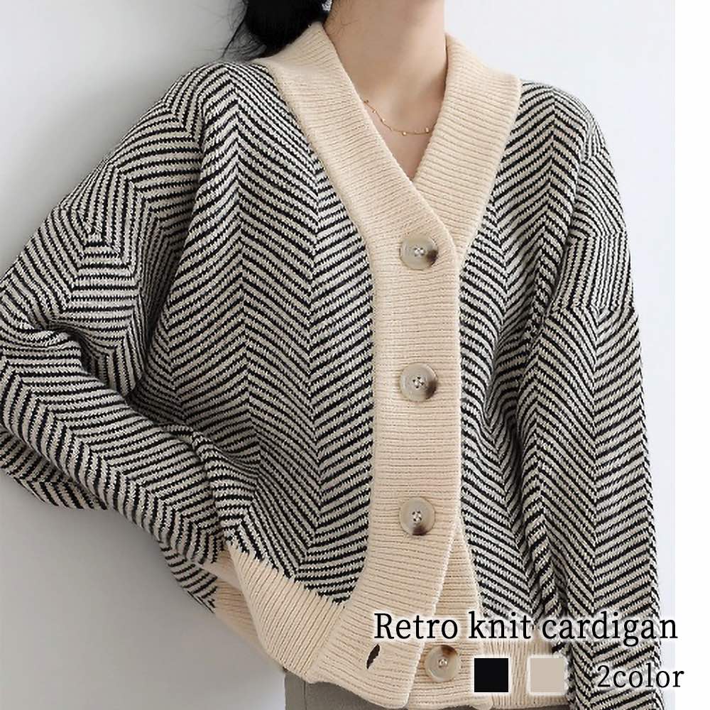 カーディガン レディース レトロニットカーディガン 人気 長袖 ウール ケーブル フリース 大きいサイズ あったか ブランド ニット 冬 ベージュ ロング 暖かい ゆったり 秋 厚手 春 ショート丈