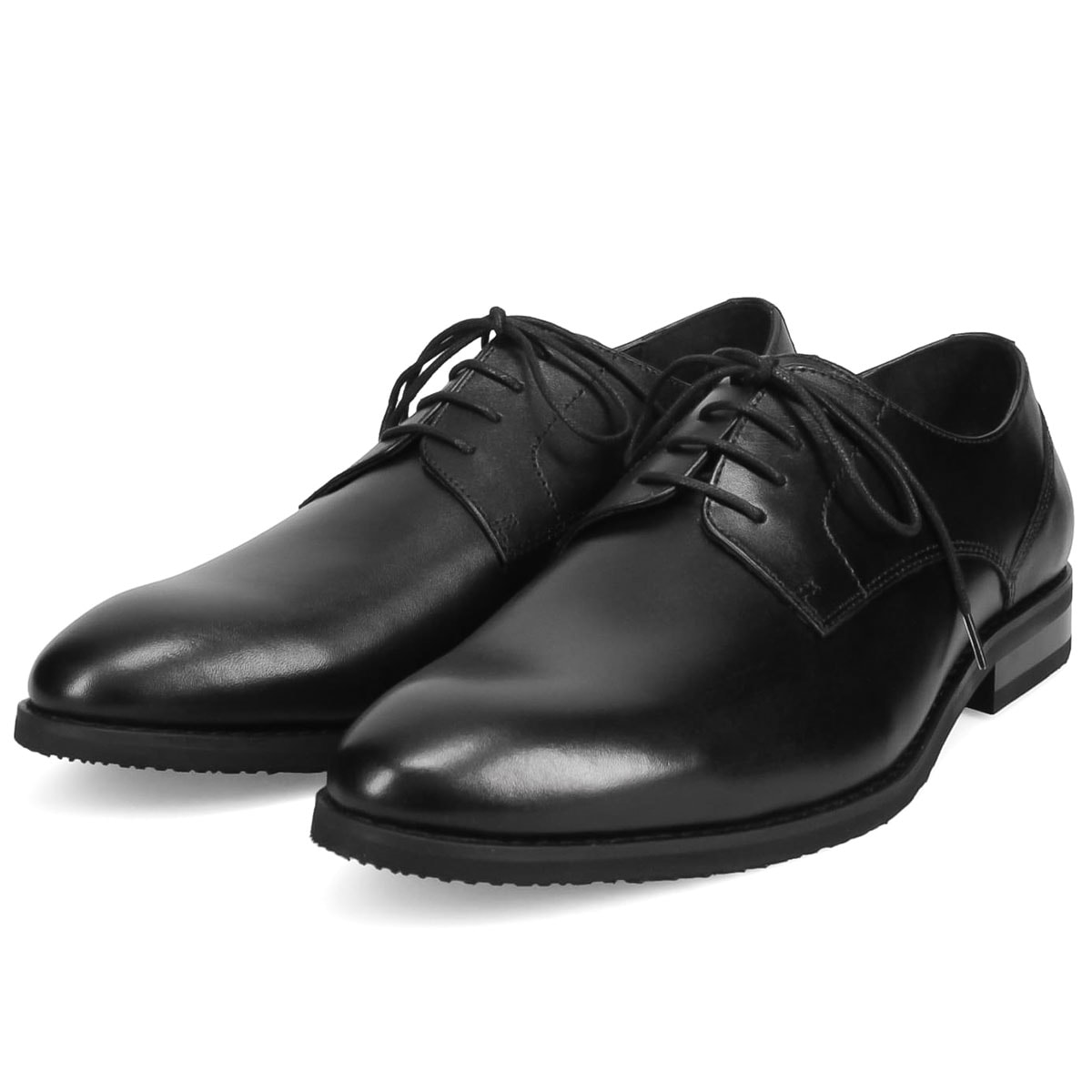 本革 ビジネスシューズ メンズ プレーントゥ 外羽根 アーチサポートインソール 881