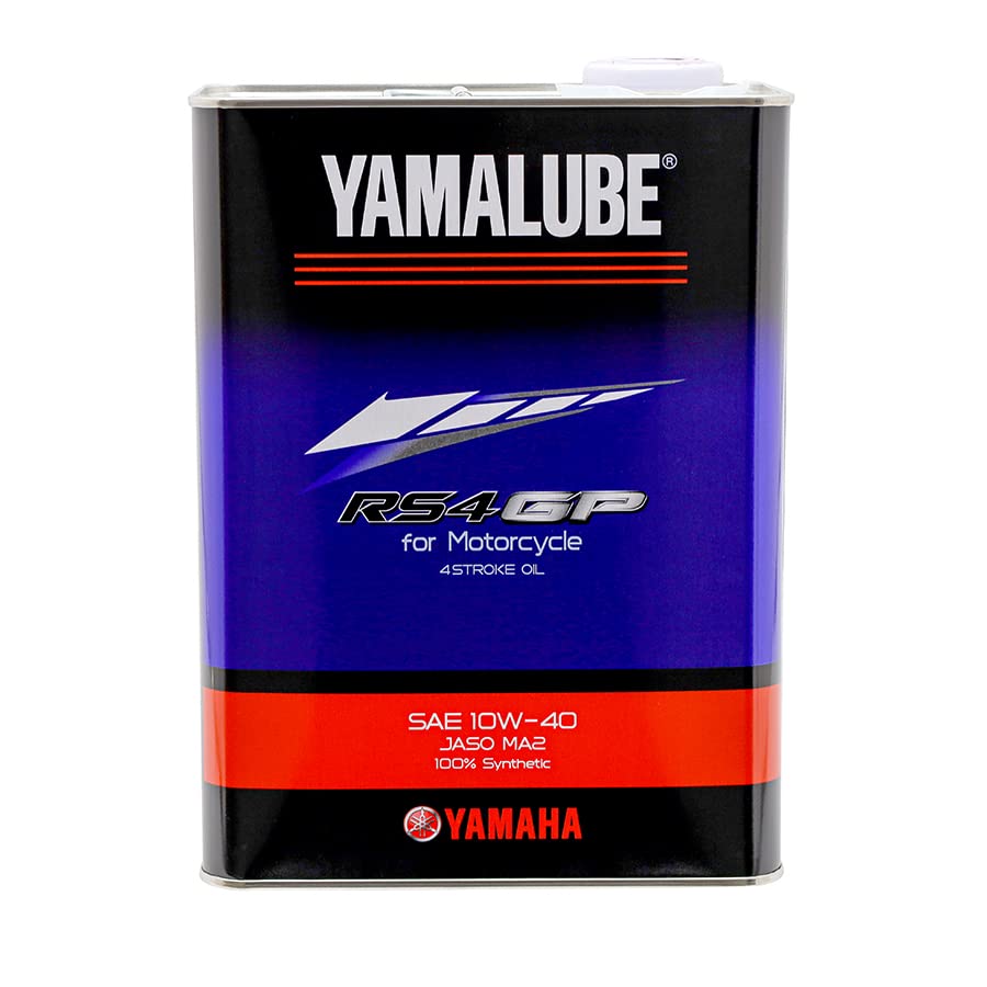 ヤマハ(Yamaha) 二輪車用エンジンオイル ヤマルーブ RS4GP 4L 10W-40 MA2 化学合成油 90793-32420