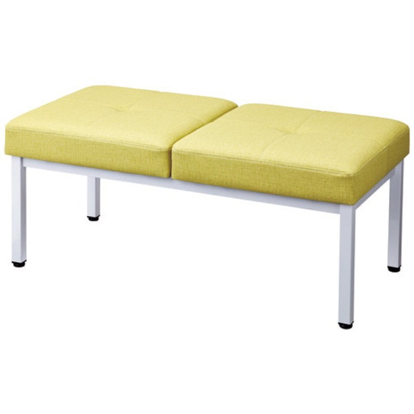 ロビーチェア L02W ライトグリーン 2人掛