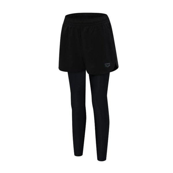 [] デイリー 女性 レジャー 9分丈 レギンス パンツ(A6BL1PW03BLK)