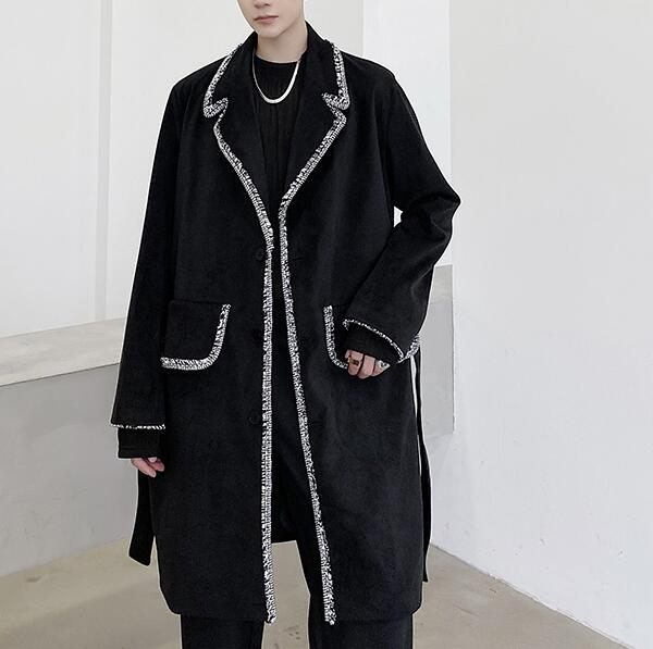 メンズ アウター 防風 ロング丈 コート ジャケット 韓国 ファッションDY11