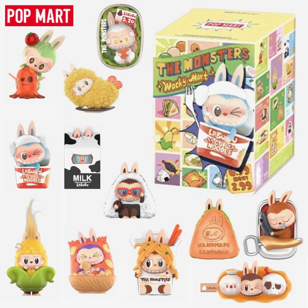 【公式】 【POP MART】 Labubu The Monsters Wacky Mart Series Figures (1 Blind Box) 未開封の箱 1個