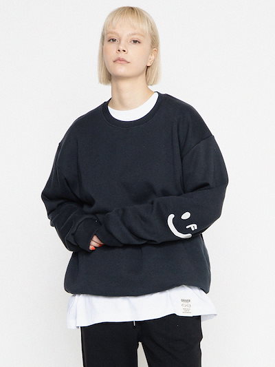 INSCRIRE アンスクリア エルボーカットオフスウェット ゆったり ホワイト INSCRIRE アンスクリア エルボーカットオフスウェット ゆったり