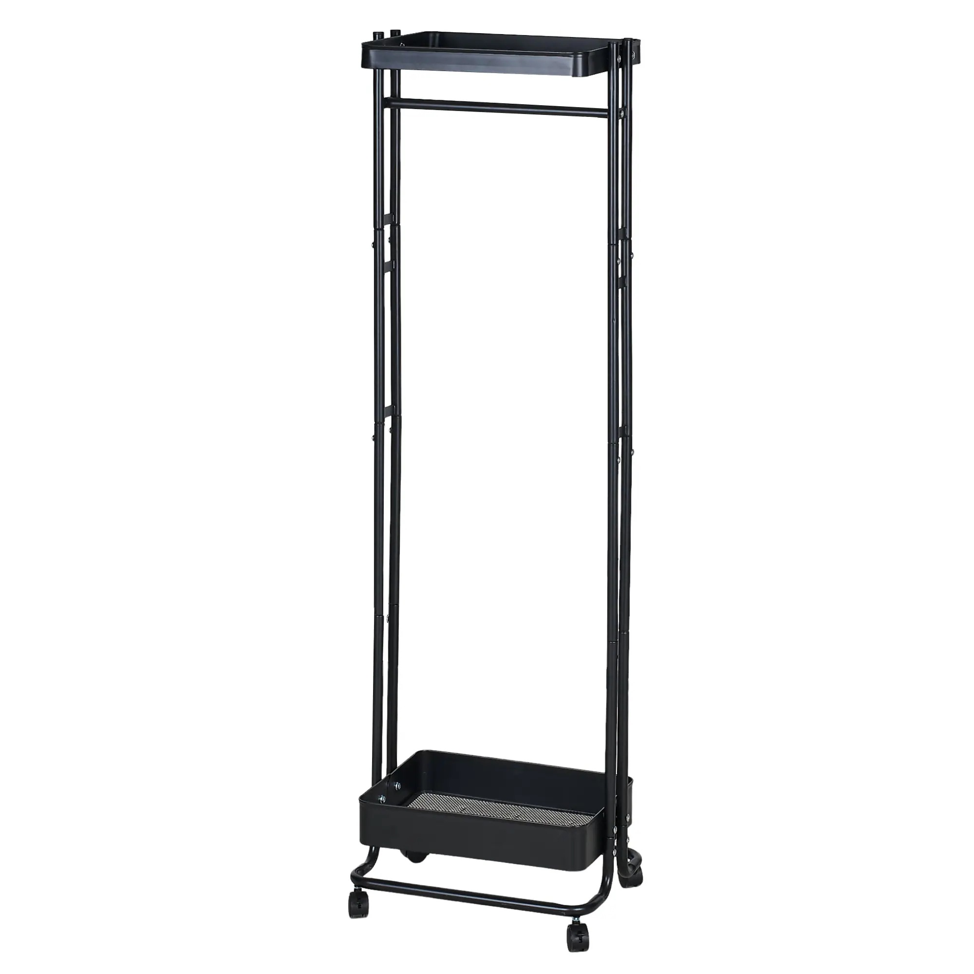 ハンガーラック キャスター付き 省スペース 頑丈 室内干し 大容量 コンパクト 洋服ラック 防錆加工 服掛けるスタンド 部屋干し 子供 組立簡単