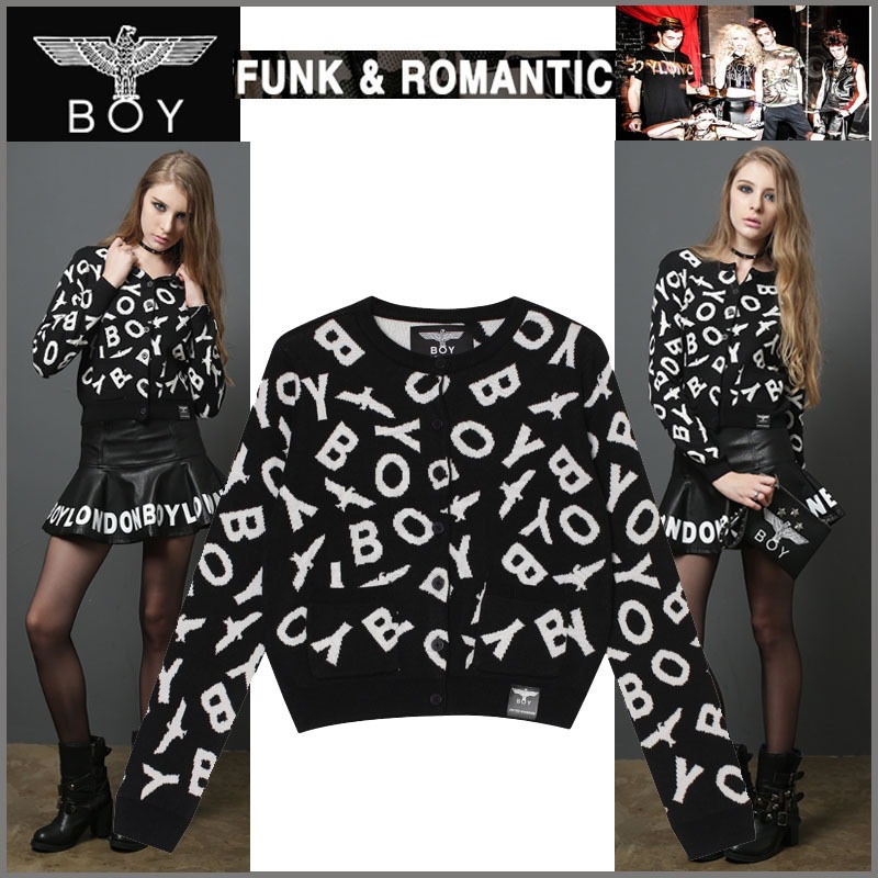 BOY LONDON(ボーイロンドン)BOYLONDON/正規品/セレブ愛用/少女時代bigbang/ G-DRAGON/K-POPニットセーター/カーディガン/レディースカーディガン/B53KC01F89