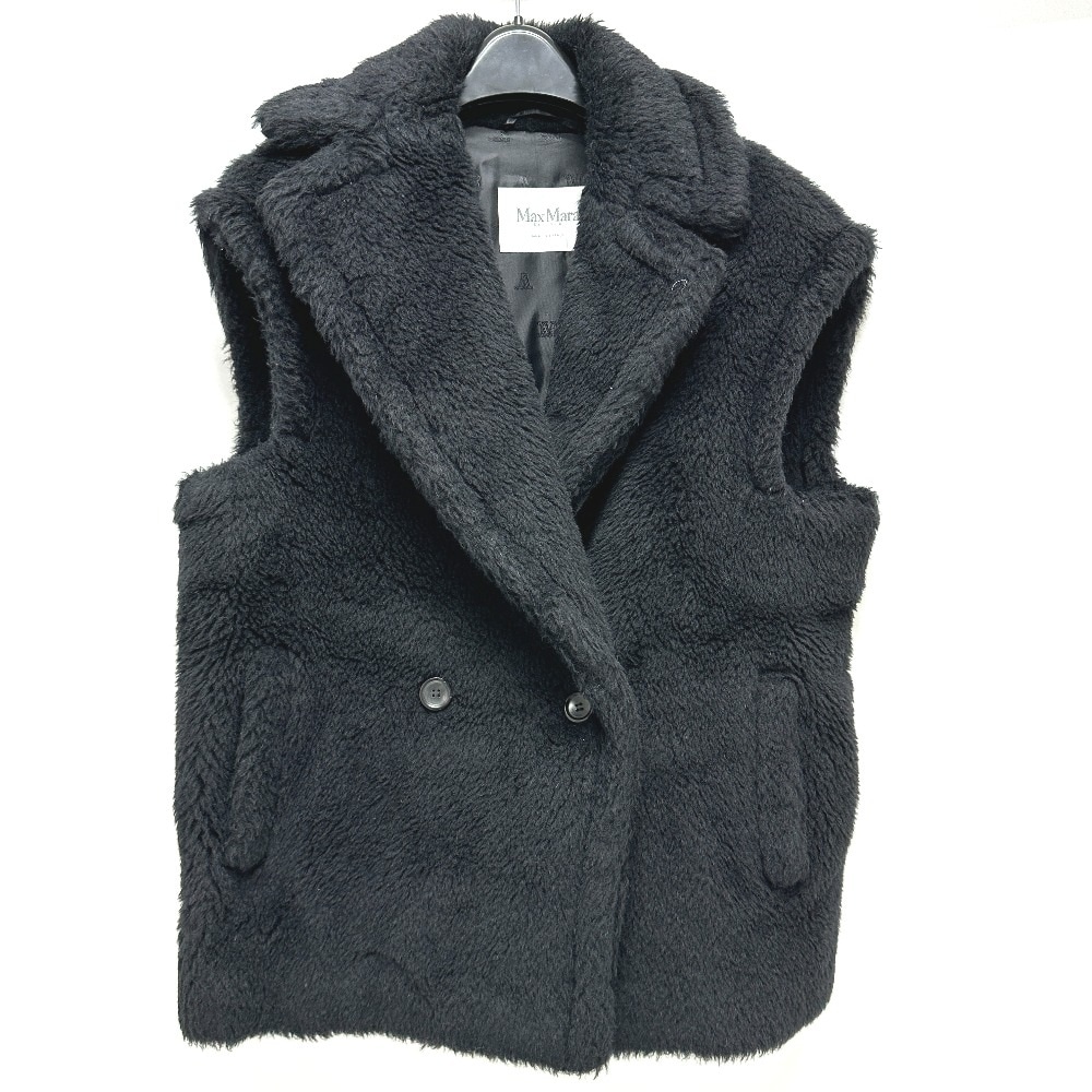 MAX MARA マックスマーラ ベスト 127602266 テディベア アウター アパレル ウール ブラック