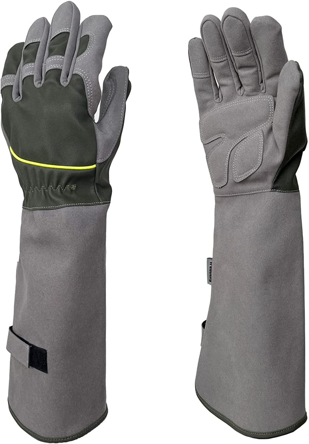 柔らかい グレー 前腕保護 長袖 ローズグローブ トゲ防止 耐穿刺性 男女兼用 バラ手袋 バラグローブ 園芸用手袋 人気ガーデングローブ