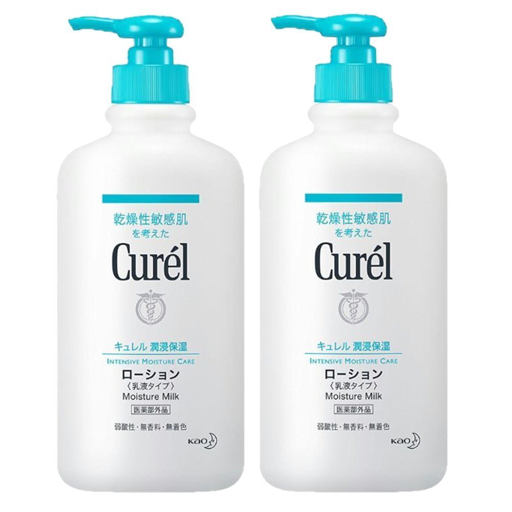 【2本パック】キュレル モイスチャライジング ローション ポンプ 410ｍｌ 410ミリリットル (x 2)