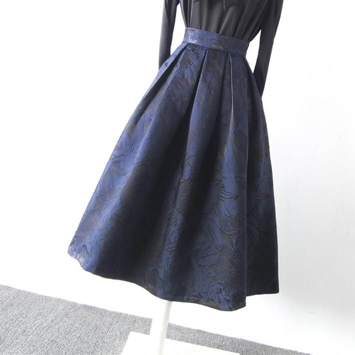 【短納期】スカート ボトムス ロング ひざ丈 個性的 ミディアム丈 細身 Aライン レース 刺繍 ファスナー ポケット ハイウエスト 大人可愛い おしゃれ 大人女子 クール 柄 春 秋 結婚式 披露