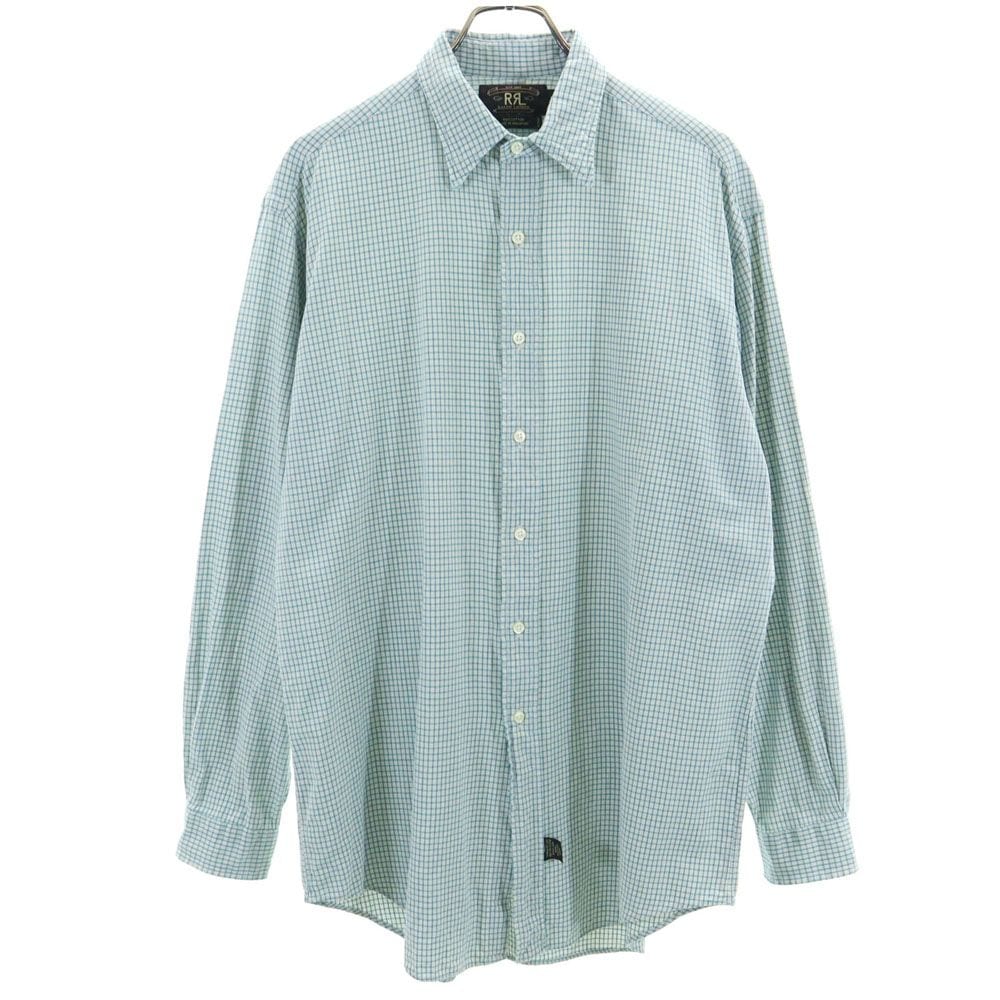 90s オールド 赤3星 初期タグ 長袖 チェックシャツ M グリーン系 メンズ 10,842円