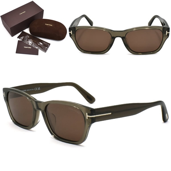 サングラス FT0959-D/S 20E 54 サングラス TF959-D アジアンフィット メンズ レディース ユニセックス グリーン クリア ブラウン