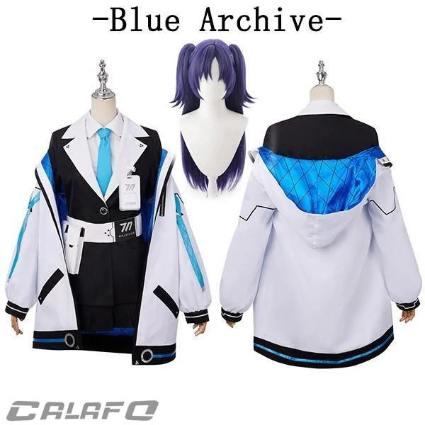 人気新作N0.1ブルーアーカイブ -Blue Archive- 早瀬 ユウカ コスプレ衣装 イベント ゲーム ウィッグ