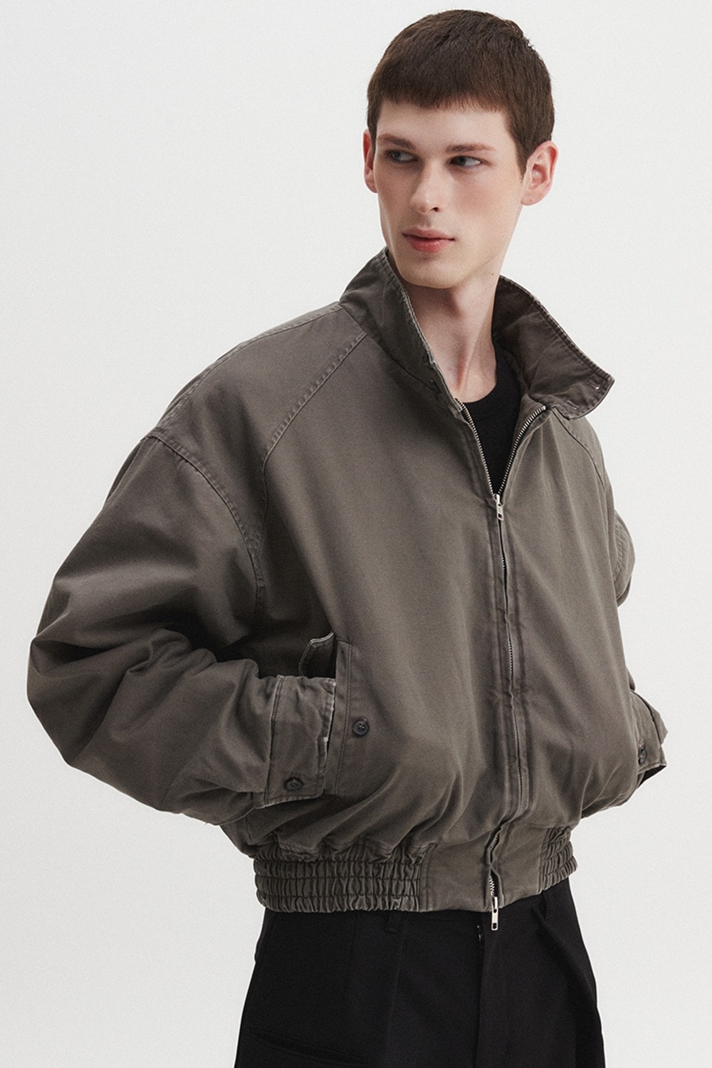 【DNSR】 VINTAGE HARRINGTON JACKET : KHAKI