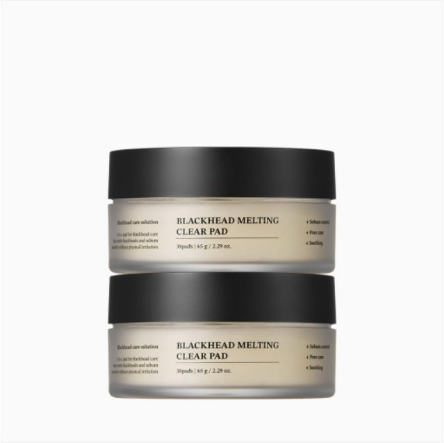 成分エディター ブラックヘッド メルティング クリアパッド 30枚 x 2個 (鎮静/弾力/保湿/栄養供給/活力/しわ防止)