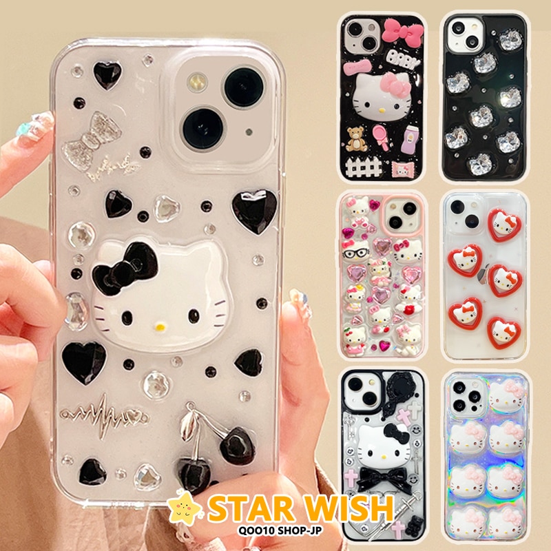Qoo10] かわいい キティ iphoneケース キ : スマホケース・保護
