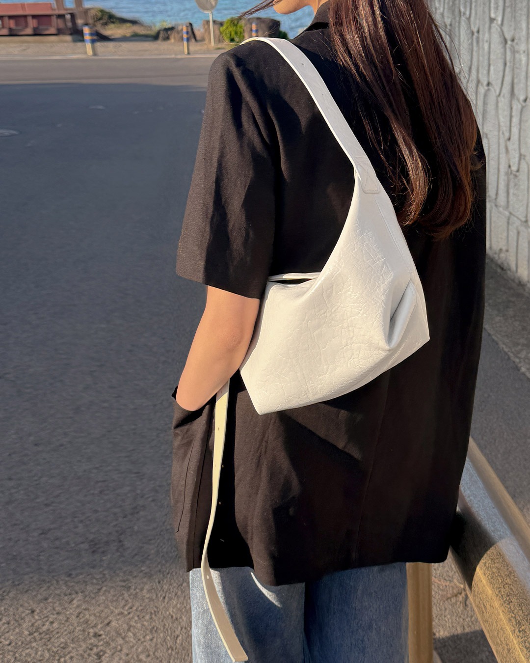 ローセレザーショルダーバッグ韓国ファッション レディース 4,940円