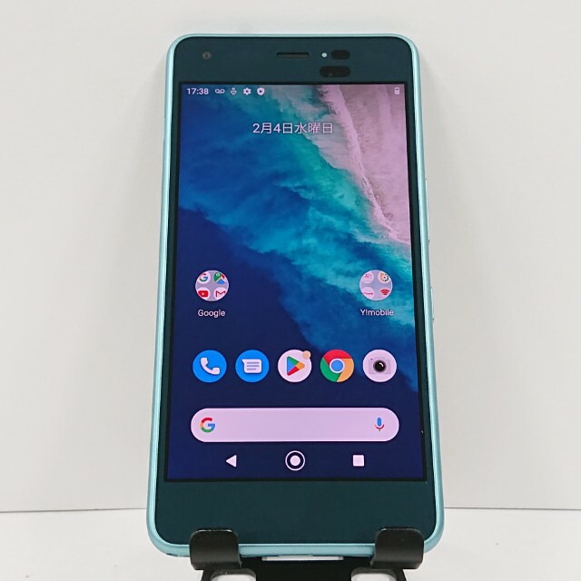 Android One S4 S4-KC Y!mobile ライトブルー 送料無料 本体 c16974