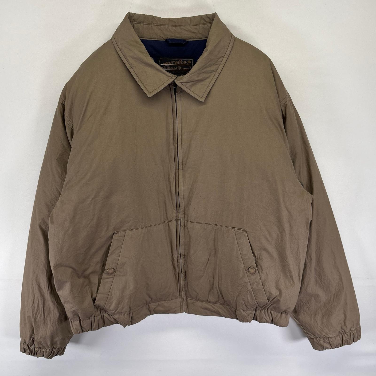 古着 80s/80年代 ヴィンテージ ジャケット グースダウン フルジップ L ベージュ系 メンズ