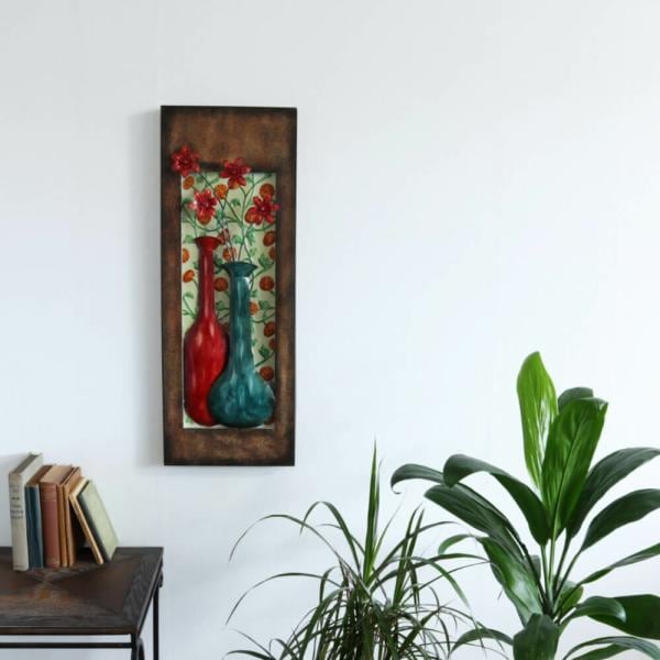 壁掛け 飾り ウォールデコレーション モダンアート ナチュラル アンティーク アイアン ボタニカル 300x770mm