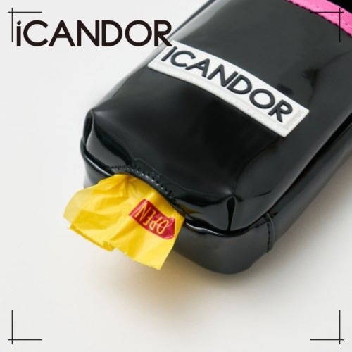 ペット 散歩 ショルダーバック Cashew Nut Bag_Black Pink