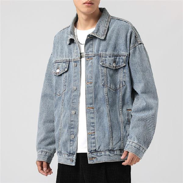 作登場デニムジャケットメンズジャンパーデニムジャケットかっこいいカジュアルアウター個性春物秋