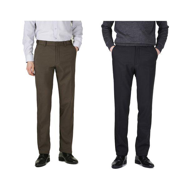 メンズ冬カジュアル起毛スパンデックスフォーマルパンツLV-PTK-707