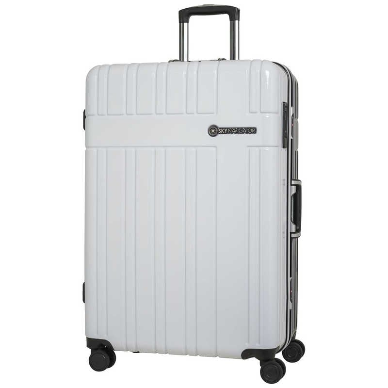 SKYNAVIGATOR　ストッパー付きキャリーケース Lサイズ SKY NAVIGATOR(スカイナビゲーター) ホワイトブラック [TSAロック搭載]　SK083569WHBK